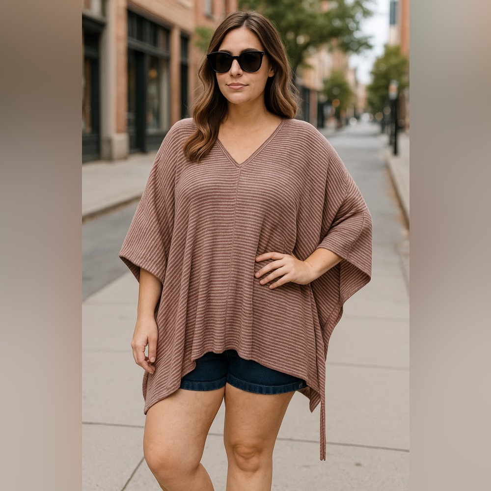 logo by lori goldstein striped cardigan 1X Sep sale